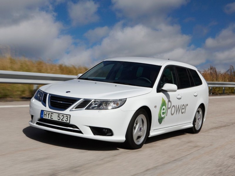 Saab Elektroauto 9-3 mit National Electric Vehicle Sweden