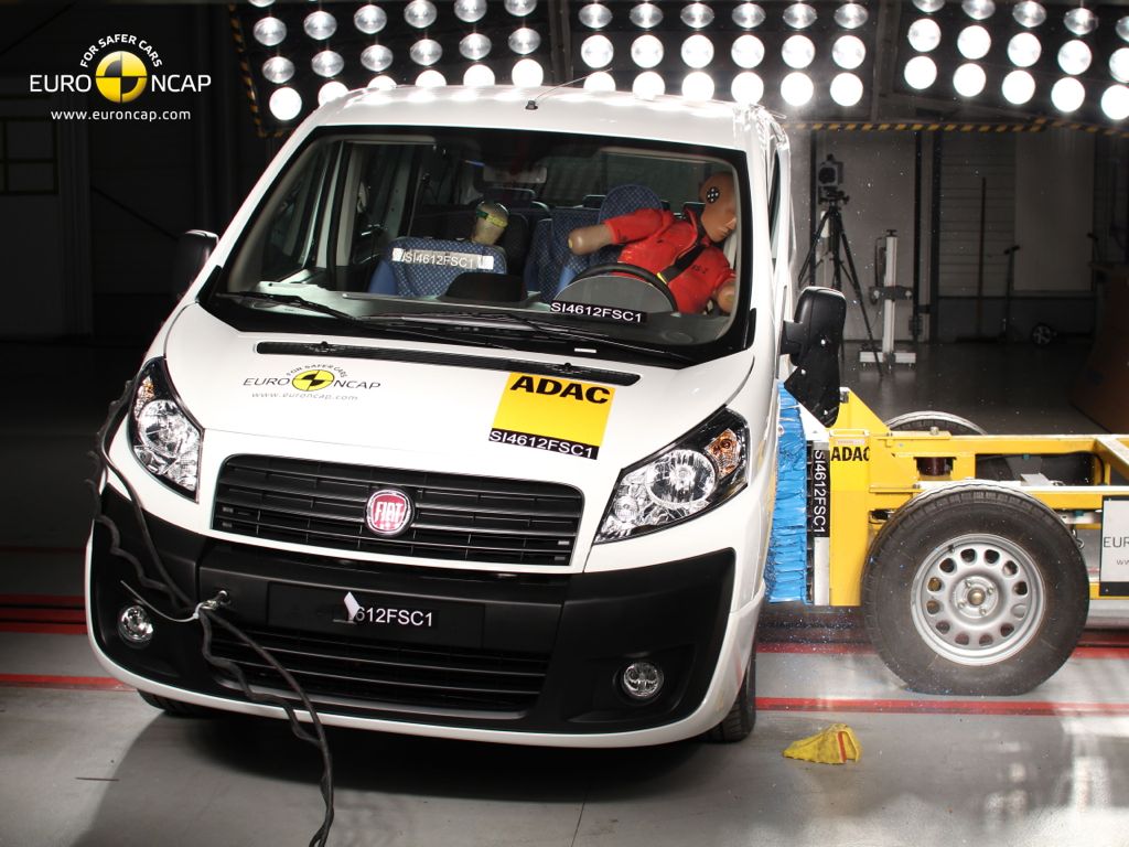NCAP Crashtest: Drei Sterne für den Kleintransporter Fiat Scudo