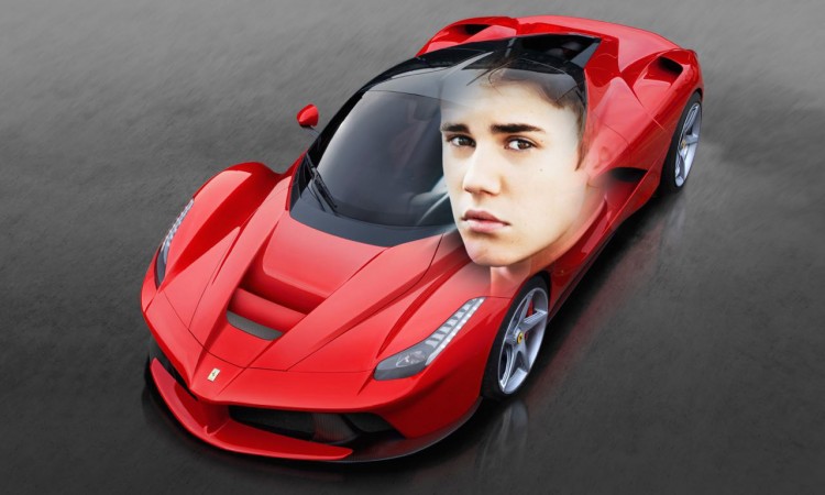 Justin Bieber mit seinem neuen La Ferrari