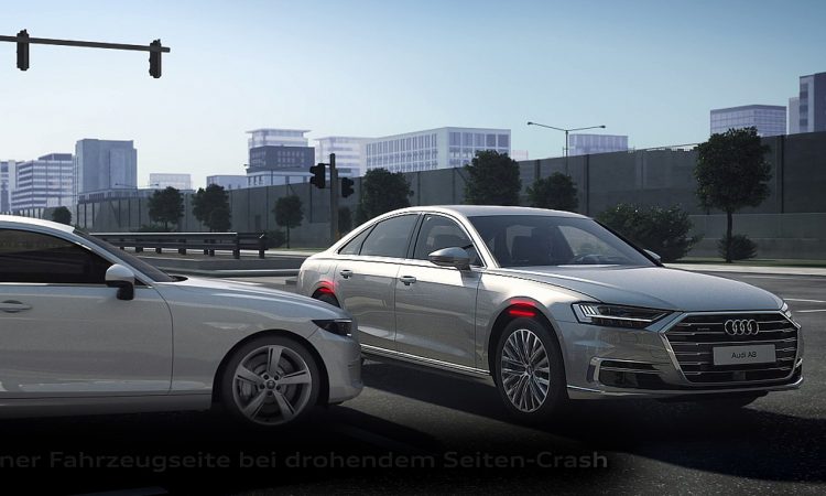 Audi A8 Seitenaufprall Assistent 750x450 - So rettet die futuristische Technik des neuen Audi A8 Ihr Leben beim Seitenaufprall