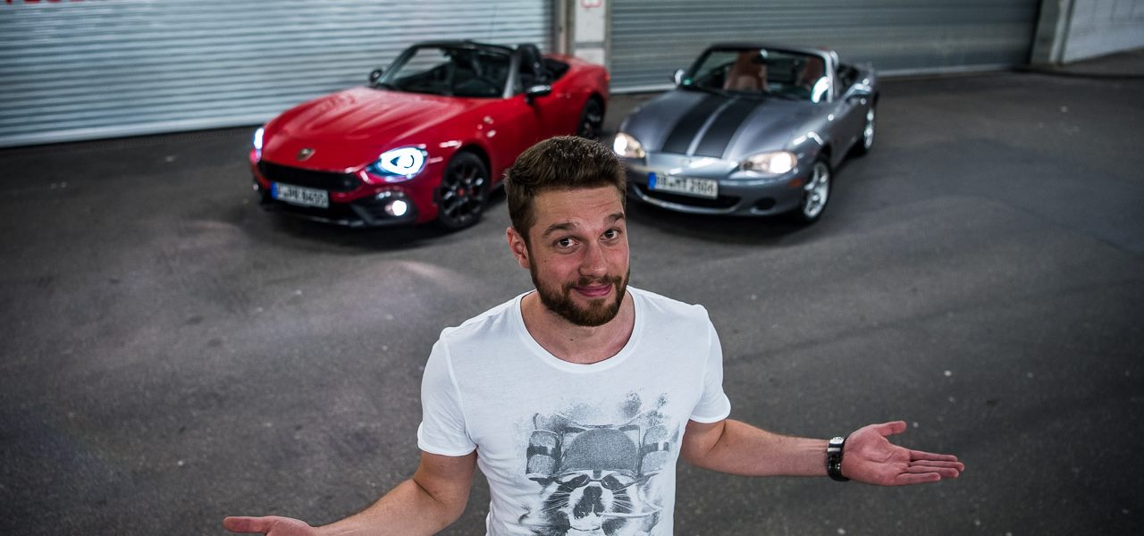 Abarth 124 Spider Test Fahrbericht AUTOmativ.de Benjamin Brodbeck Ilona Farsky Stefan Emmerich 718 Boxster Mazda MX 5 LQ 77 1280x600 - Test: Kann der Abarth 124 Spider auch Gebrauchtwagen? - Vergleich Mazda MX-5 (2002)