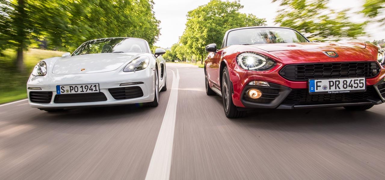 Abarth 124 Spider Test Fahrbericht AUTOmativ.de Benjamin Brodbeck Ilona Farsky Stefan Emmerich 718 Boxster Mazda MX 5 LQ 58 1280x600 - Doppelter Preis, doppelter Spaß? 981 Boxster GTS, GTS 4.0, Abarth 124 Spider?