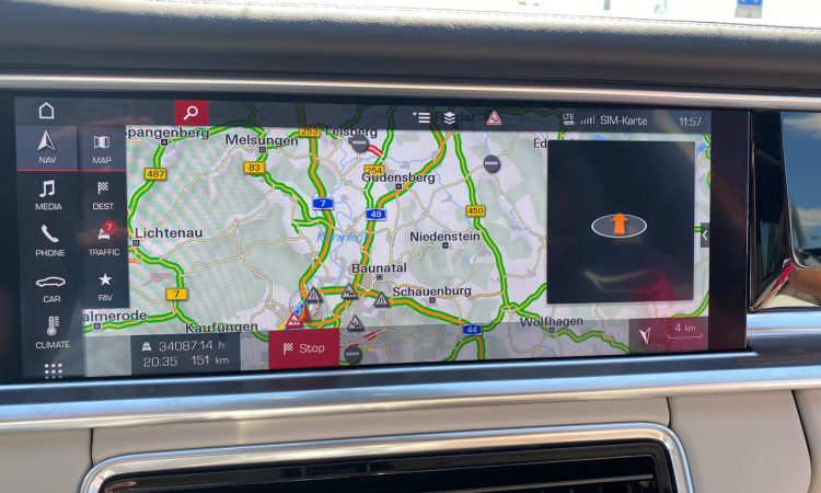 Porsche Panamera Navigationssystem Fehler Stunden 5 750x450 - 34.087:14 Stunden Verzögerung im Porsche Navi für 151 Kilometer?!