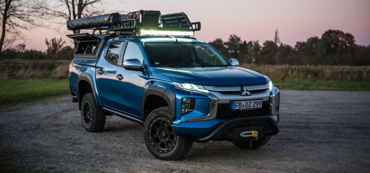 Mitsubishi L200 Off Road und Explorer LED Lightbar Camping L200 Expeditionsmobil AUTOmativ.de 25 1280x600 - Mitsubishi L200 Explorer (2.2 DI-D 4WD, DoKa) im Test: Autarkes Expeditionsmobil auf Pick-up Basis