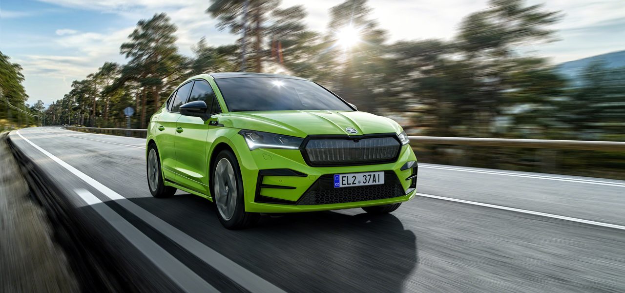 Skoda Enyaq Coupe RS iV 2022 AUTOmativ.de 6 1280x600 - Echt schön! Skoda Enyaq Coupé RS iV und Enyaq Coupé iV (2022)