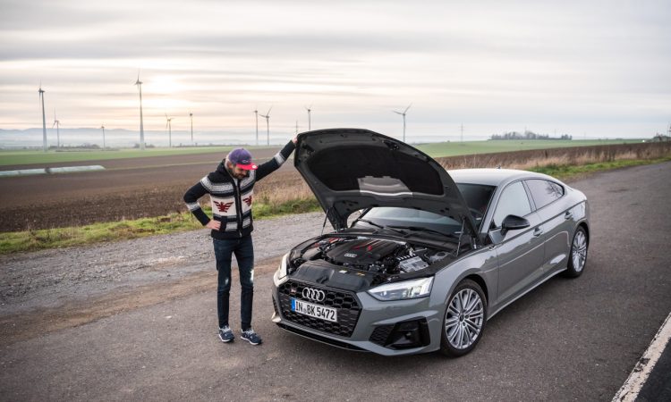 Audi S5 Sportback TDI 2022 V6 Diesel mit 3.0 Liter Motor und 341 PS in Quantumgrau Test und Fahrbericht Review AUTOmativ.de Benjamin Brodbeck 75 750x450 - Audi S5 Sportback TDI: Perfekt - um Strom zu sparen!