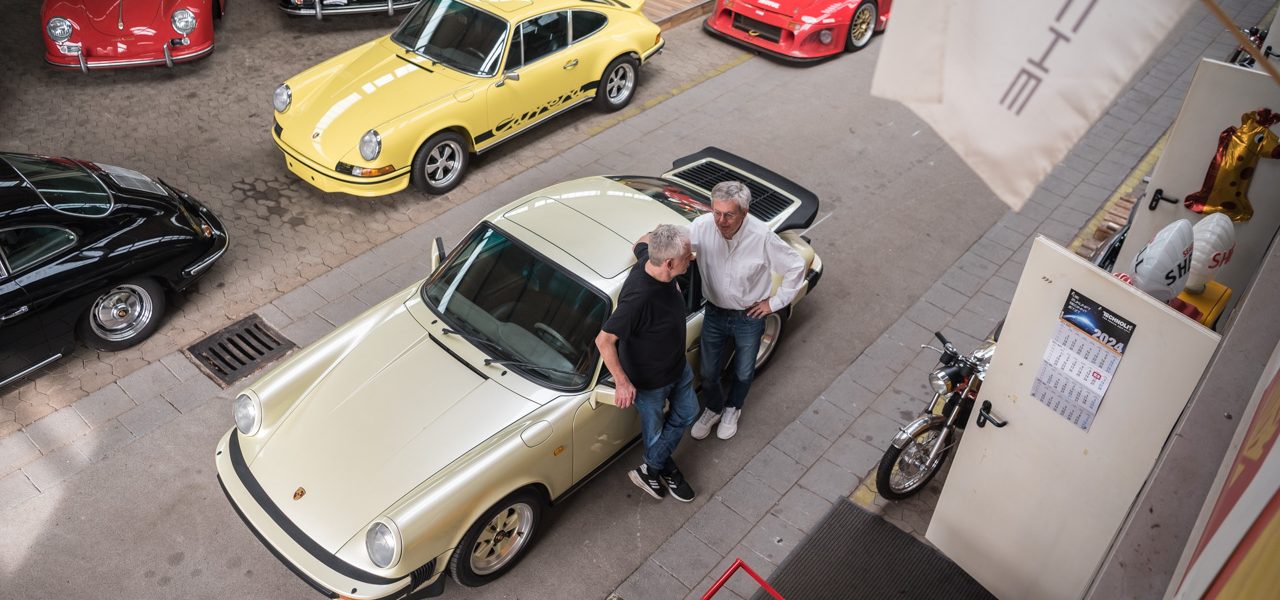 Besuch bei SWS Sport Wagen Service im Saarland Porsche 911 3.2 Carrera 1968 in Hellgelb Perl AUTOmativ.de 8 1280x600 - Wiedersehen nach 38 Jahren: One-off-Dienstwagen '86er 911 Carrera 3,2 in "Hellgelb-Perlglanz"