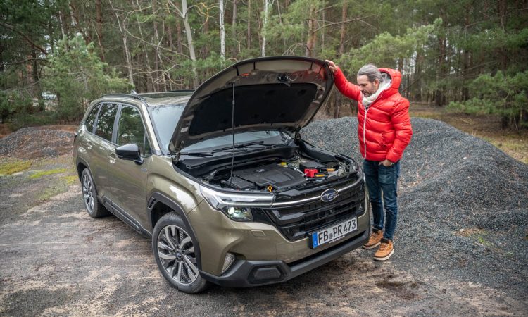 Subaru Forester 2.0ie 2025 mit e Boxer Subaru Forester Mild Hybrid im Test und Fahrbericht Offroad Autobahn Ausstattung Preis AUTOmativ.de Benjamin Brodbeck 79 750x450 - Neuer Subaru Forester 2.0ie (2025) im Fahrbericht: Ruhiger, schicker, besser?